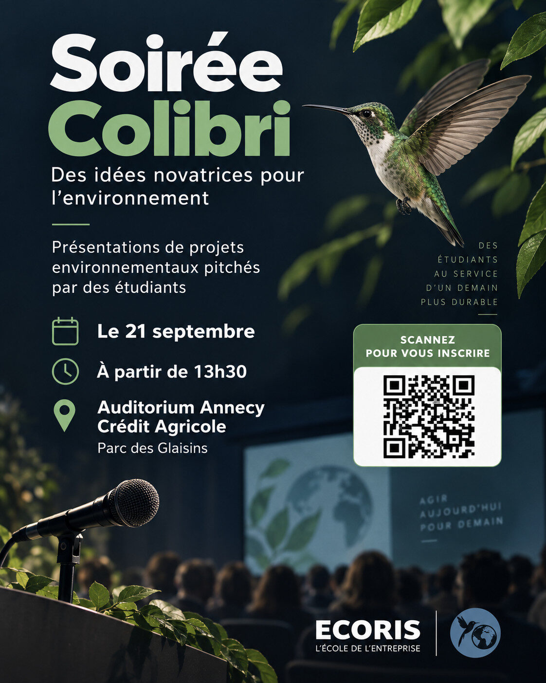 Affiche colibri